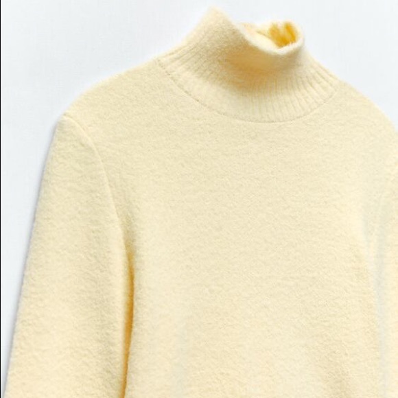 zara yellow soft feel knit sweater - Picture 3 of 4